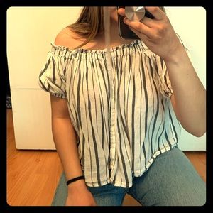 Off the shoulder blouse